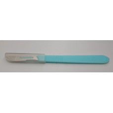 POLYESTER SCALPEL WITH RETRACTABLE BLADE MADE OF STAINLESS STEEL