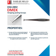 D50-2892 DMEK Stripping Peeling Forceps